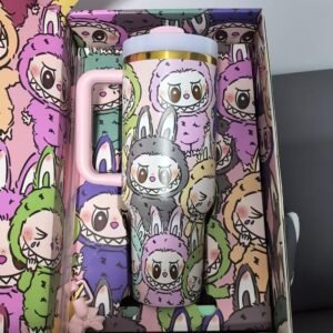 304 Stainless Steel Insulated Cup โ Large Capacity Tumbler with Straw, Stylish Car Gift Box Design